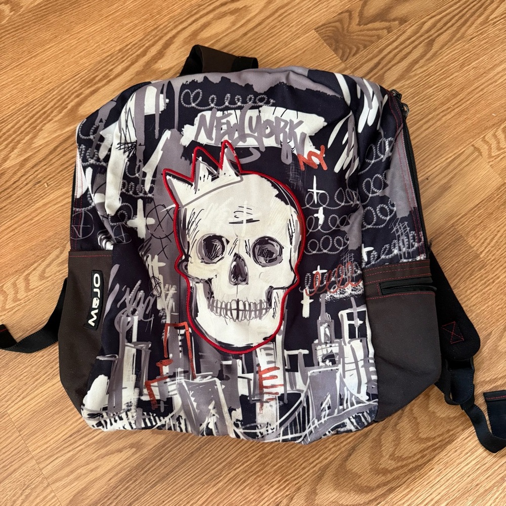 Mojo Adult Kids Backpack Black Graffiti Art‎ King of the Streets